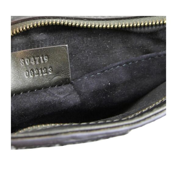 Gucci Women's Dark Green Python Large Soft Stirrup Clutch Bag - Picture 8 of 8